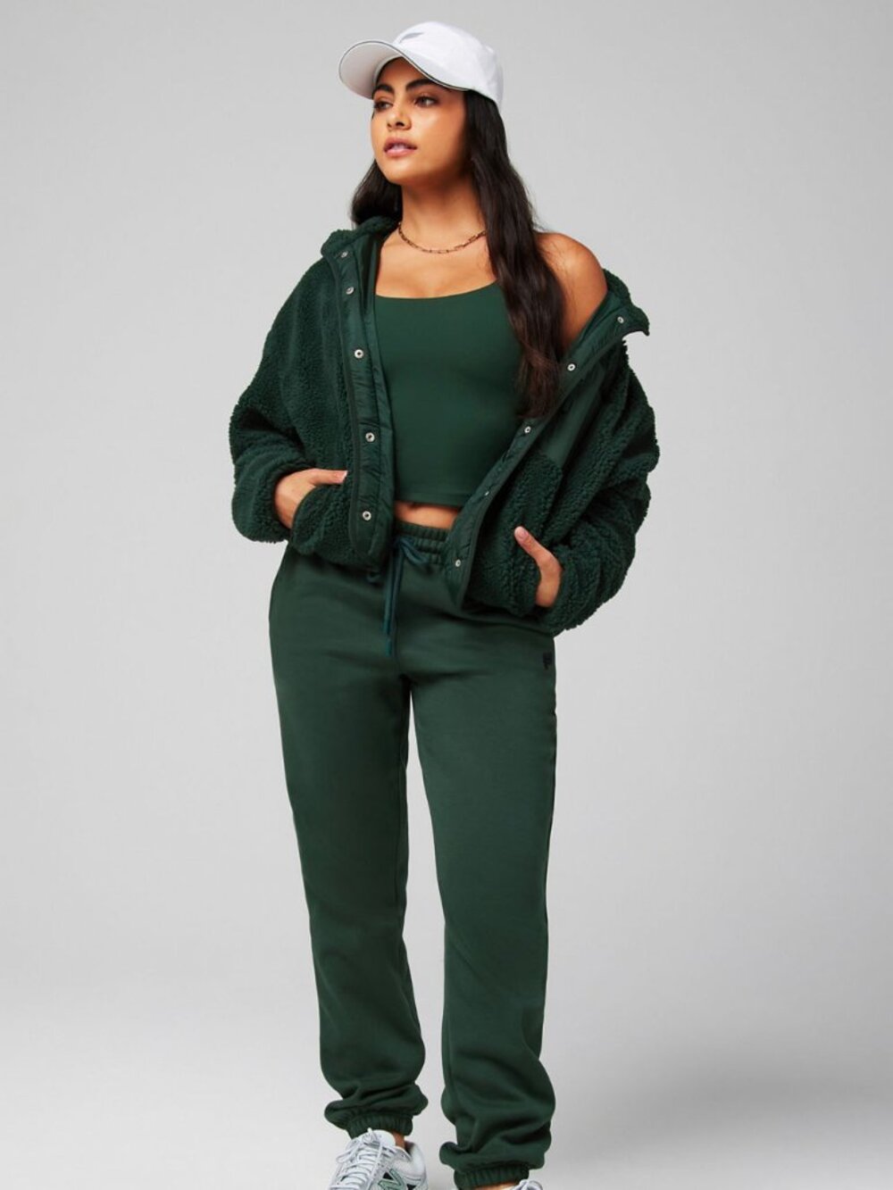 Women's Dark Green Drawstring Joggers - Cozy Casual Fit